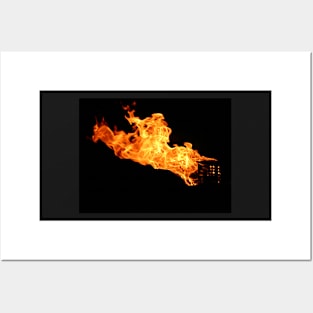 Flaming Roman Torch Posters and Art